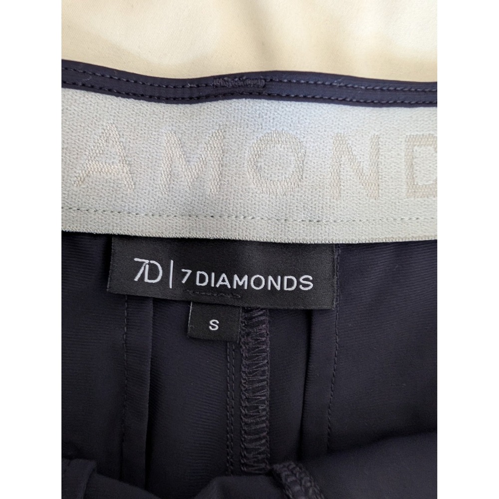 7 Diamonds Zuma Premier Shorts Mens Small Navy Blue Stretch Golf STS8-1340 - Picture 3 of 4